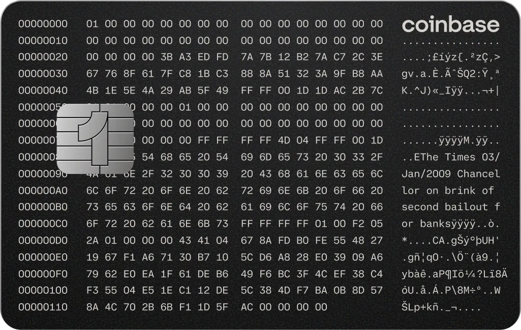 Coinbase One Card Image